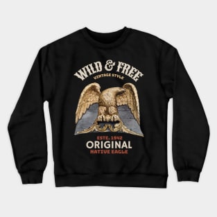 Native Eagle Vintage Style Crewneck Sweatshirt